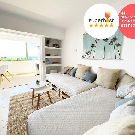 Panoramic Seaview - 2 Bedroom, Main Ave, 15 Min Walk Beach, Workspace Albufeira Buitenkant foto
