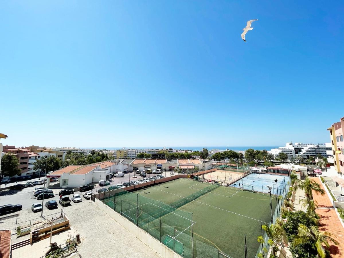 Panoramic Seaview - 2 Bedroom, Main Ave, 15 Min Walk Beach, Workspace Albufeira Buitenkant foto