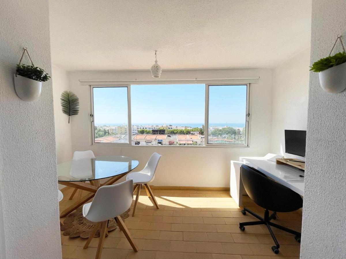 Panoramic Seaview - 2 Bedroom, Main Ave, 15 Min Walk Beach, Workspace Albufeira Buitenkant foto