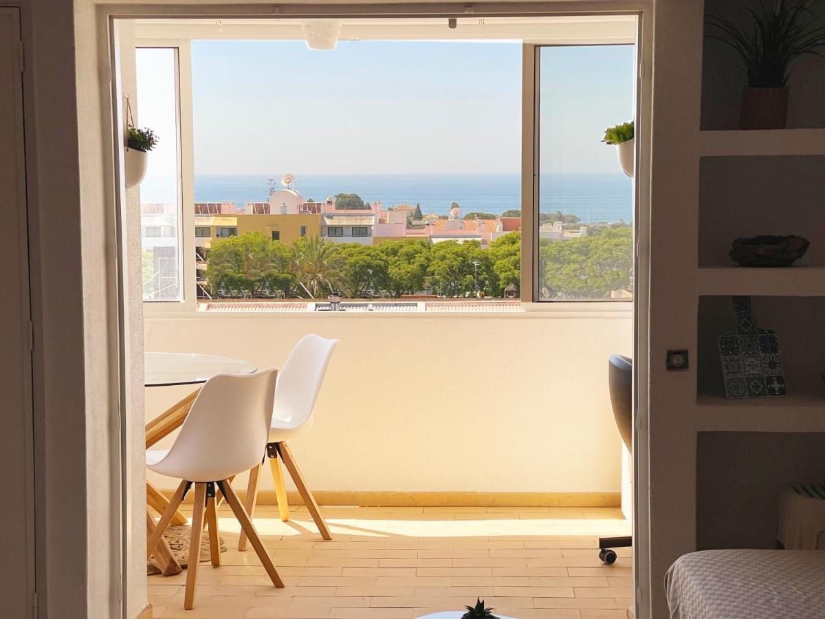 Panoramic Seaview - 2 Bedroom, Main Ave, 15 Min Walk Beach, Workspace Albufeira Buitenkant foto
