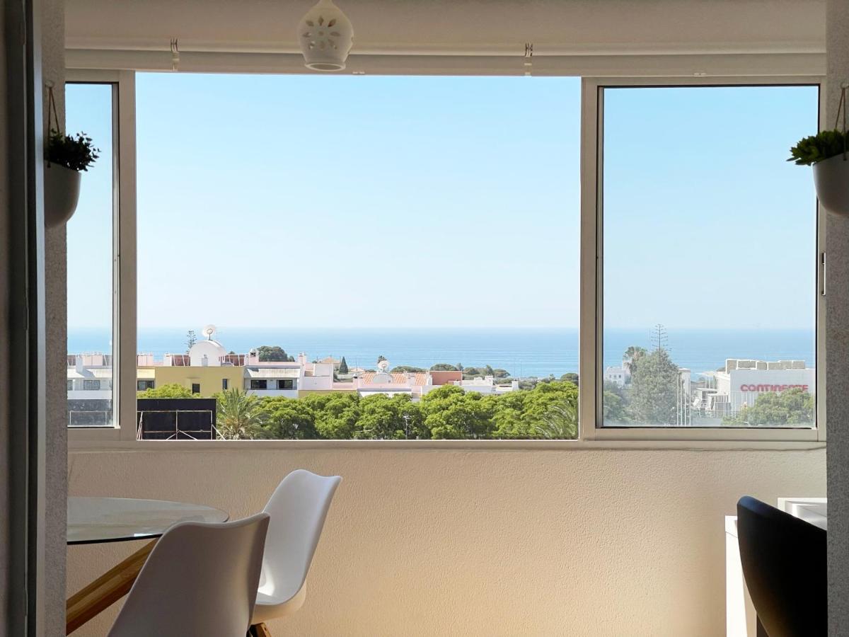 Panoramic Seaview - 2 Bedroom, Main Ave, 15 Min Walk Beach, Workspace Albufeira Buitenkant foto